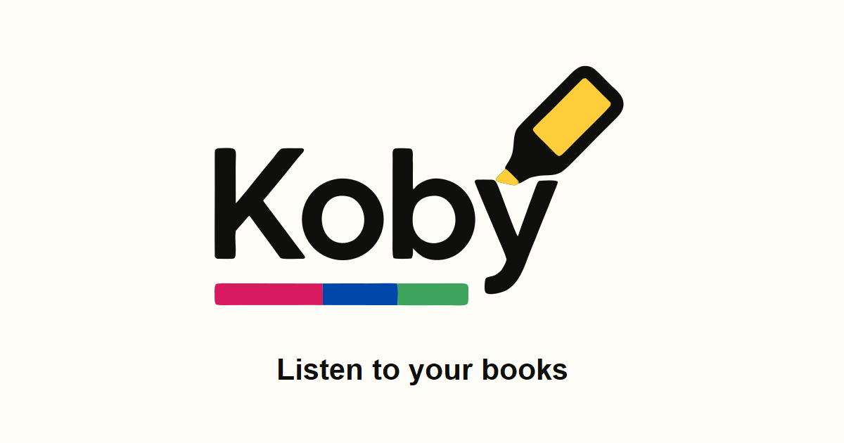 Apps that read your books aloud skip images. Koby describes them ^^ logo
